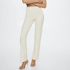 Mango Side slit flowy pants Size XL
